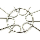 Cathay Importers Satin Chrome Round Wire Basket, 4.5"H x 10"Dia-Matte satin chrome finish