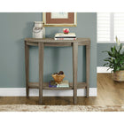 Monarch Specialties 2452 Accent Table - 36"L/Dark Taupe Hall Console-Two level open concept ideally for extra storage or accentuating your favourite pieces