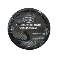 Goon 18610, Steering Wheel Cover - Black, 15.25" x 1.25" x 15.25", 500GR-Perforated accent design