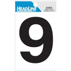 HeadLine 3" Self - Stick Number  -  "9"-Reflective