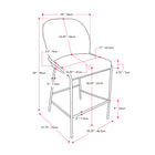 CorLiving DDW-420-B Blakeley Counter Height Barstool in Light Grey-10