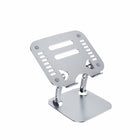 OTM Essentials Aluminum Adjustable Laptop Riser Stand - Grey-Aluminum with silver finish