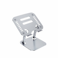 OTM Essentials Aluminum Adjustable Laptop Riser Stand - Grey-Aluminum with silver finish