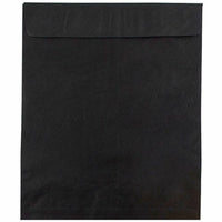 JAM Paper 11.5" x 14.5" Tyvek Tear-Proof Open End Catalog Envelopes - Black - 10 Pack-Colour: Black
