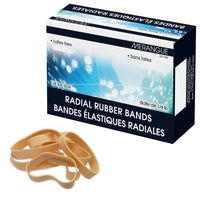 Merangue Rubber Bands - 3-1/2 x 1/2" - 1/4 lb Box - 10 Pack-Economical rubber bands, great for bundling documents, items, and packages