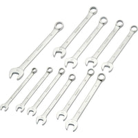 Dynamic Tools 11 Piece Metric Combination Wrench Set, Contractor Series, Satin Finish, 9mm - 19mm-Contains: 9, 10, 11, 12, 13, 14, 15, 16, 17, 18, 19mm