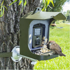 Technaxx TX-165 Full HD Birdcam Battery Operated Camera with Bird Feeder - Green-Functions: video, photo, video & photo or slow motion/Built-in microphone & speaker