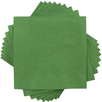JAM Paper Beverage Napkins - Small - 5" x 5" - Green - 600 Pack (255628199b)-Green paper cocktail napkins
