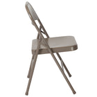 Flash Furniture HERCULES Series Double Braced Grey Metal Folding Chairs - 4 Pack-Riveted Steel Components