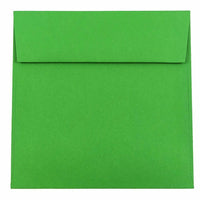 JAM Paper 6.5 x 6.5 Square Envelopes, Brite Hue Green Recycled, 1000 Pack (02792279C)-Green