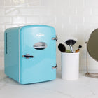 Koolatron Retro Portable 6 Can Thermoelectric Mini Fridge Cooler - 4 L / 4.2 qts - Aqua-8