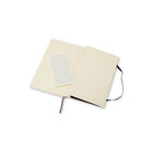 Moleskine Classic Plain Soft Cover Notebook, Black, 5" x 8.25"-Glued binding lays flat