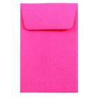 JAM Paper #1 Coin Envelopes, 2.25 x 3.5, Brite Hue Ultra Fuchsia Pink, 100 Pack (352927832g)-Fuchsia pink