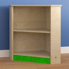 Flash Furniture Bright Beginnings Commercial Grade Wooden Kid's Two Tier Corner Kitchen Cabinet-Green Guard Certified for Indoor Air Quality