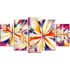 Designart Crystalize Pink Floral Canvas Art Set, (PT3013-373)-Print
