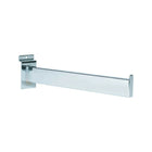 Eddie's Slatwall 12" Straight Arm - Rectangular - Chrome - 10 Pack-Straight Arm Bracket