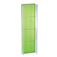 Azar Displays Pegboard Powerwing Display, 60" x 16.75", Green (700356-GRE)-Green plastic