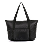 PACK N FOLD 51111 Foldable Lightweight Water-Resistant Tote Bag, Black-Black. Polyester