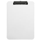 JAM Paper Plastic Clipboards, 9 x 13, Clear, 12 Pack (340928126A)-Clear