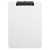JAM Paper Plastic Clipboards, 9 x 13, Clear, 12 Pack (340928126A)-Clear