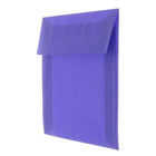 JAM Paper Enveloppes carrées à fermeture gommée, papier vélin translucide, 5 1/2 x 5 1/2 po, bleu/violet primaire, 100/pqt-Taille : 5 1/2 x 5 1/2 po