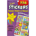 Trend Enterprises Sticker Pad, Super Stars & Smiles, 3690/Pack (T-5010)-Comes in a super stars & smiles design