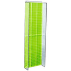 Azar Displays 44" x 14" Pegboard Powerwing Display, Green (700350-GRE)-For use with wall pegboard or slat wall