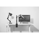 Uplite Single Monitor Mount Arm Pole Height Adjustable Stand for One Screen 17" - 32"-Heavy-duty and sleek design with use of premium grade aluminum and steel materials. The arm has 1-8kg /2.2-17.6 lbs weight capacity