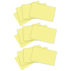 Post-it Recycled Paper Super Sticky Notes - 3" x 5" - Canary Yellow - 12 Pack-Use for reminders on doors, windows, and walls