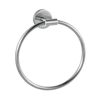 ASI Towel Ring, 7"-Designed for hand towels, this 7" DIA (178 mm) towel ring is formed from a 3/8" DIA (9.5 mm) satin-finish stainless steel tube. Extends 2 1/2"