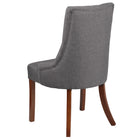 Flash Furniture HERCULES Paddington Series Tufted Chair - Grey Fabric - 2 Pack-Button Tufted Back