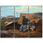 Designart Winslow Homer, Home, Sweet Home Canvas Art Print, 3 Panels, (PT5022-3P)-Print