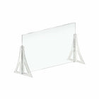 Azar Displays Acrylic Cashier Shield - 23.5"W x 31.5"H - Clear - 2 Pack-No hardware needed