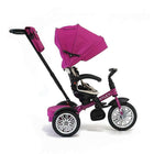 Bentley 6-in-1 Baby Stroller / Kids Trike, Fuchsia Pink-Stage II 18 - 24 months: Make room for growing toddler. Parents can also fold and unfold the basic footrests and remove the canopy where appropriate.