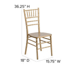 Flash Furniture HERCULES Series Gold Wood Chiavari Chair-Durability ensured with steel flat socket cap screw and nut