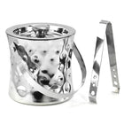 Tannex Cosmo 6" Double Wall Concave Ice Bucket-Double wall stainless steel construction
