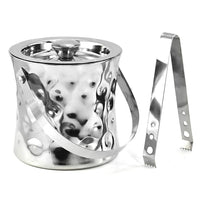 Tannex Cosmo 6" Double Wall Concave Ice Bucket-Double wall stainless steel construction