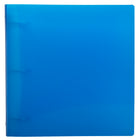 JAM Paper Heavy Duty 2" 3-Ring Flexible Poly Binder - Blue Glass Twill -This document holder is a staple for all of your projects, assignments, memos, school work, and any other important documents that need to be kept safe