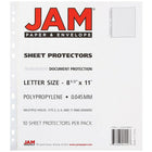 JAM Paper Plastic Sheet Protector - Clear - 1 Pack of 10 Sheets-Acid free and archival quality