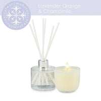 Aromabotanical Lavender Orange & Chamomile Gift Set Candle + Diffuser (16-AB/SET LO )-Aromabotanical gift set combines a 50 ml reed diffuser containing custom blended Australian essential oils, and a 2oz mini candle.