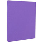 JAM Paper Bright Colour Cardstock, 8.5 x 11, 65lb Violet Purple Recycled, 250/ream (102426B)-Size: 8-1/2" x 11"