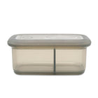 Minimal Silicone Bento Lunch Box - Grey - 900ml - Set of 2-Freezer, dishwasher, microwave and oven safe