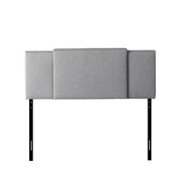 CorLiving 3-in-1 Expandable Panel Headboard, Grey Padded Fabric (BBT-960-A)-Fits most standard double, queen or king sized bed frames