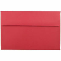 JAM Paper A10 Invitation Envelopes, 6 x 9.5, Brite Hue Red Recycled, 1000 Pack (96078B)-Christmas red