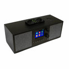 Grace Digital Mondo Elite Duo Radio and Bluetooth Speaker-Integrated 10 watt Qi wireless charger and 5V USB port on the back of the unit allows the Mondo Elite to recharge your smartphone or tablet at any time.