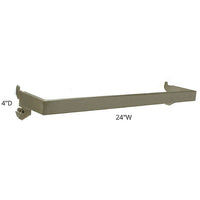 Azar Displays U-Shaped Handrail, 4" (300955)-Satin nickel