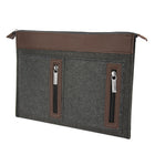 Vangoddy Exo 12" Felt Laptop Sleeve - Brown-Approximate interior dimensions: 12" x 9.25" x 0.5"