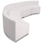 Flash Furniture HERCULES Alon Melrose LeatherSoft Reception Configuration - 5 Piece - White-Add on pieces as your business grows