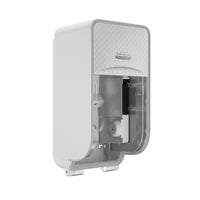 Kimberly-Clark Professional ICON Coreless Standard Roll Toilet Paper Dispenser 2 Roll Vertical - Silver Mosaic Design Faceplate-1 Dispenser and 1 Silver Mosaic Design Faceplate per Case