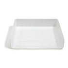 TRU RED Side Load Stackable Plastic Letter Tray - White - 2 Pack-Create a custom, tiered desk organizer when stacked with other TRU RED desk accessories